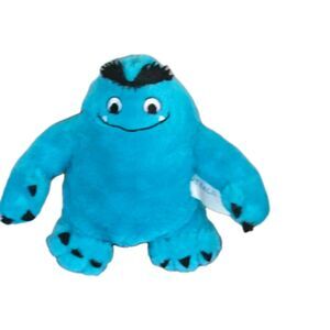 Tealium Mascot Teal Blue Monster Beast RARE plush stuffed With Felt Claws Soft